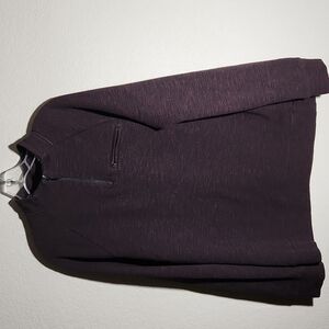 Marc Anthony Shirt Men  Size L Sweater 1/4 Zip Slim Fit Maroon Black